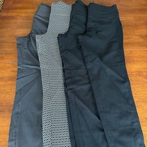 Lot of 4 ankle length size medium pull on dress pants from New York & Company